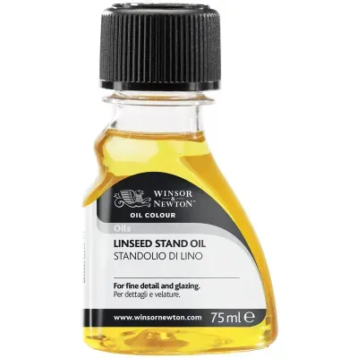 Масло льняное полимеризованное Winsor&Newton, 75мл, пласт, флакон
