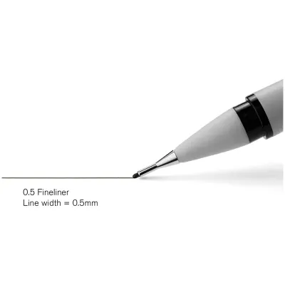 Линер Winsor&Newton черный, 0,5мм, пластик