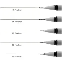 Линер Winsor&Newton черный, 0,8мм, пластик