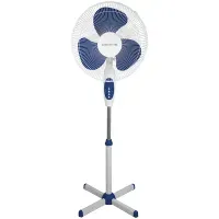 Вентилятор напольный Polaris PSF 2840 RC, пульт, таймер, синий, белый