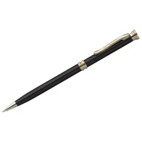 Ручка шариковая Berlingo "Golden Luxe", синяя, 0,7мм, корпус черный, поворот., инд. упак.