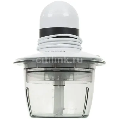 УЦЕНКА-Измельчитель электрический Bosch MMR08A1 0.8л. 400Вт белый/черный