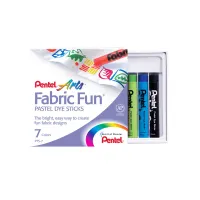 Пастель для ткани Pentel "FabricFun Pastels", 7 цветов, картон. упаковка