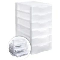 Бокс универсальный СТАММ, 6 отделений, лотки прозрачные