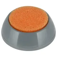 Подушка увлажняющая СТАММ, с губкой, круглая, серая