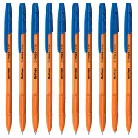 Набор ручек шариковых Berlingo "Tribase", 10шт., синяя, 0,7мм, пакет с европодвесом