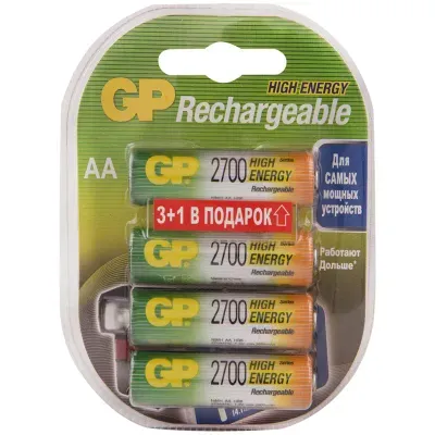 Аккумулятор GP AA (HR06) 2650mAh 4BL (промо 3+1)