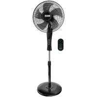 Вентилятор напольный Centek CT-5016 Black, подсветка, пульт, дисплей, таймер, черный