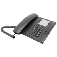 Телефон проводной Gigaset DA100, повторный набор, черный