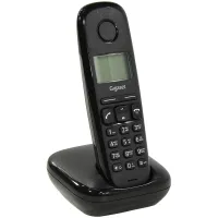 Телефон беспроводной Gigaset A170, монохром. дисплей, АОН, 50 номеров, черный