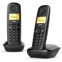 Телефон беспроводной Gigaset A270, 2 трубки, монохром. дисплей, АОН, 80 номеров, черный