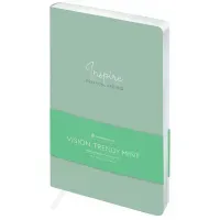 Ежедневник недатированный, А5, 136л., кожзам, Greenwich Line "Vision. Trendy mint", тон. блок, срез фольга
