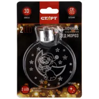 Световая фигурка новогодняя Старт "Дед Мороз", светящаяся