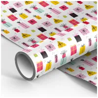 Упаковочная бумага белый крафт 70*100см, MESHU "Present", 70г/м2