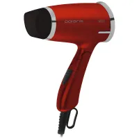 Фен Polaris PHD 1464T, 1400Вт, складной, красный