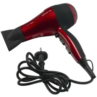 Фен Polaris PHD 2077i, 2000Вт, ионизация, черный, красный