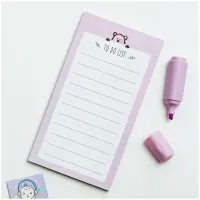 Блок для записей (To Do list) MESHU 8,0*15,0см, 50л., "Dew", pink dreams, на склейке