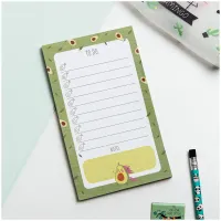 Блок для записей (To Do list) MESHU 10,0*17,0см, 50л., "Avocado", на склейке