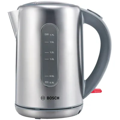 УЦЕНКА-Чайник электрический Bosch TWK7901, 1,7л, 2200Вт, нержавеющая сталь