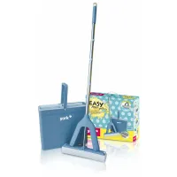 УЦЕНКА-Набор для уборки York "Easy" ведро 8л с отжимом, швабра с губчатой насадкой ПВА