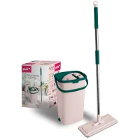 УЦЕНКА-Набор для уборки York "Handy" ведро 10л с отжимом, швабра с насадкой из микрофибры