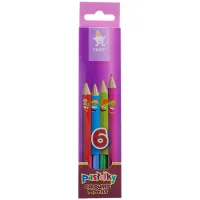 Карандаши цветные Koh-I-Noor "Центы", 06цв., заточен., картон, европодвес