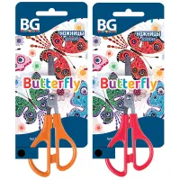 Ножницы детские BG "Butterfly" 13,3см, ассорти, европодвес