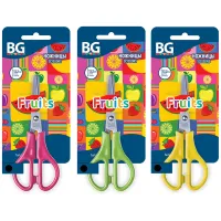 Ножницы детские BG "Fruits", 13,2см, ассорти, европодвес