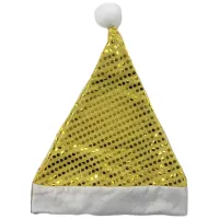 Новогодний колпак "Чудо в золоте", нетканый материал, с декором из ПЭТ, 30*40см