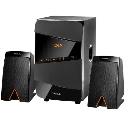Акустическая 2.1 система X361 36Вт, BT/FM/MP3/SD/USB/LED/RC DEFENDER