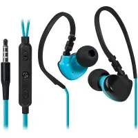 Гарнитура для смартфонов OutFit W770 черный+голубой, вставки DEFENDER