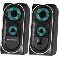 Акустическая 2.0 система Solar 2 8Вт, подсветка, питание от USB DEFENDER