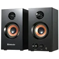 Акустическая 2.0 система Aurora S20 20 Вт, деревянный корпус, 220В DEFENDER