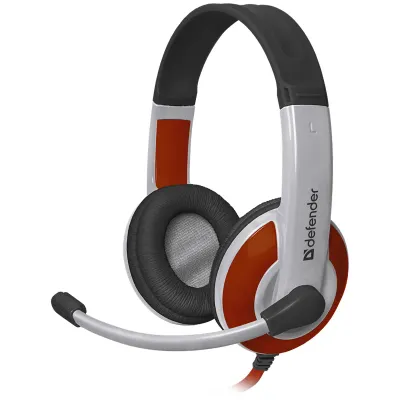 Игровая гарнитура Warhead G-120 красный + белый, кабель 2 м DEFENDER