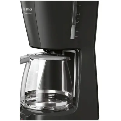 Кофеварка капельная Bosch TKA3A033, 1,25л, 1100Вт, черная