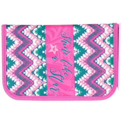 Пенал 1 отделение, 200*130 BG "Модный зигзаг", ткань