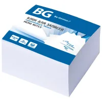 Блок для записей BG, 9*9*4,5см, белый
