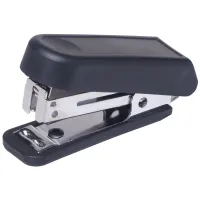Мини-степлер №10 BG "Mini" до 10л., пластиковый корпус, черный, картонная упаковка