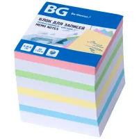 Блок для записей BG 8*8*8см, цветной