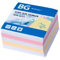 Блок для записей BG 9*9*4,5см, цветной