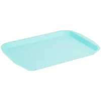 Поднос СТАММ, прямоугольный, 272*360мм, пластик, бирюзовый
