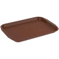 Поднос СТАММ, прямоугольный, 272*360мм, пластик, коричневый