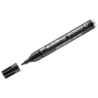 Маркер перманентный (нестираемый) EDDING 2000, ЧЕРНЫЙ, круглый наконечник, 1,5-3 мм, алюминиевый корпус, E-2000C/1, Е-2000/C001