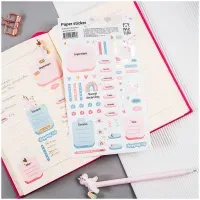 Наклейки бумажные для ежедневников MESHU "Unicorn dreams", 12*21см, фольга, 56 наклеек, европодвес