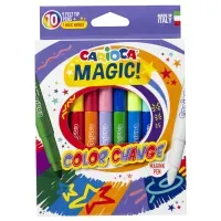 Фломастеры меняющие цвет Carioca "Color Change. Magic", 09цв.+1, 10шт., картон, европодвес