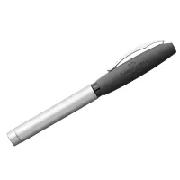 Ручка перьевая Faber-Castell "Essentio Carbon" синяя, М=0,75мм, черный корпус, инд. картон. упаковка