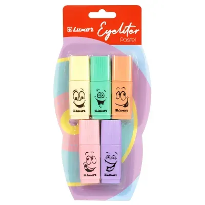Набор текстовыделителей Luxor "Eyeliter Pastel" ассорти, 1-4,5мм
