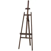 Мольберт напольный Лира с бегунком Гамма "Студия", 52*80*170см, сосна, темное дерево