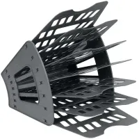 Лоток вертикально-горизонтальный 6 отделений серый.