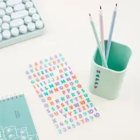 Наклейки гелевые MESHU "Alphabet", 10*22см, 122 наклейки, инд. уп., европодвес